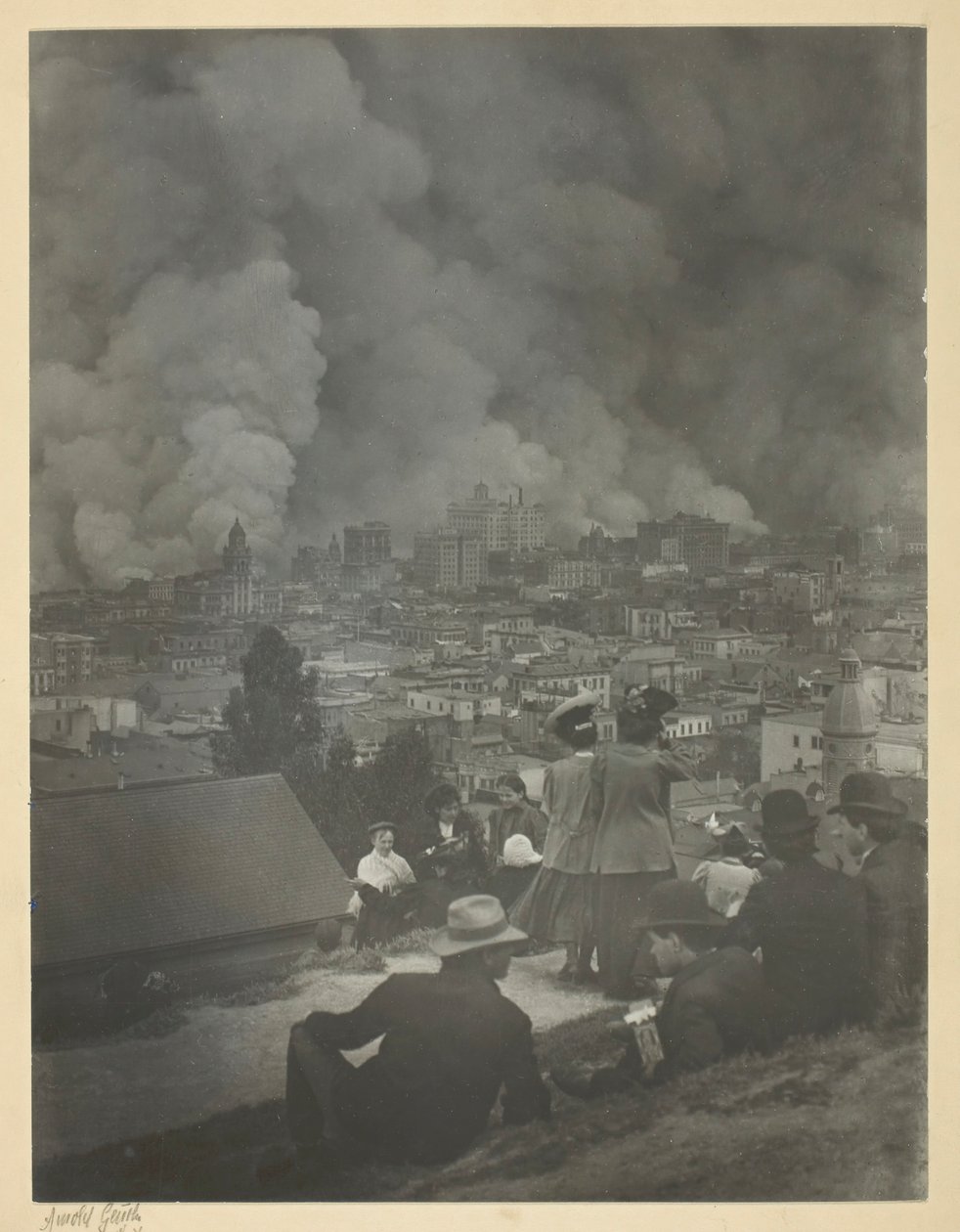 San Francisco-i földrengés, 1906. április. alkotó: Arnold Genthe