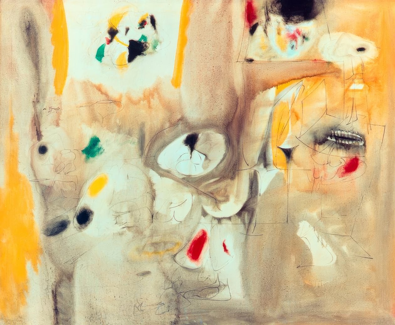 A naptár készítése alkotó: Arshile Gorky