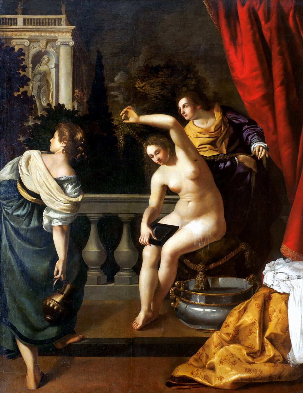Bathsheba a fürdőben alkotó: Artemisia Gentileschi