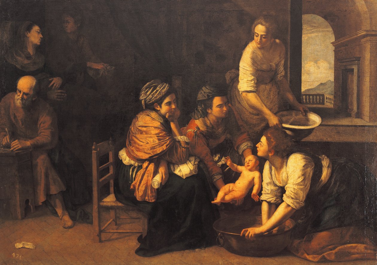 Keresztelő Szent János születése alkotó: Artemisia Gentileschi