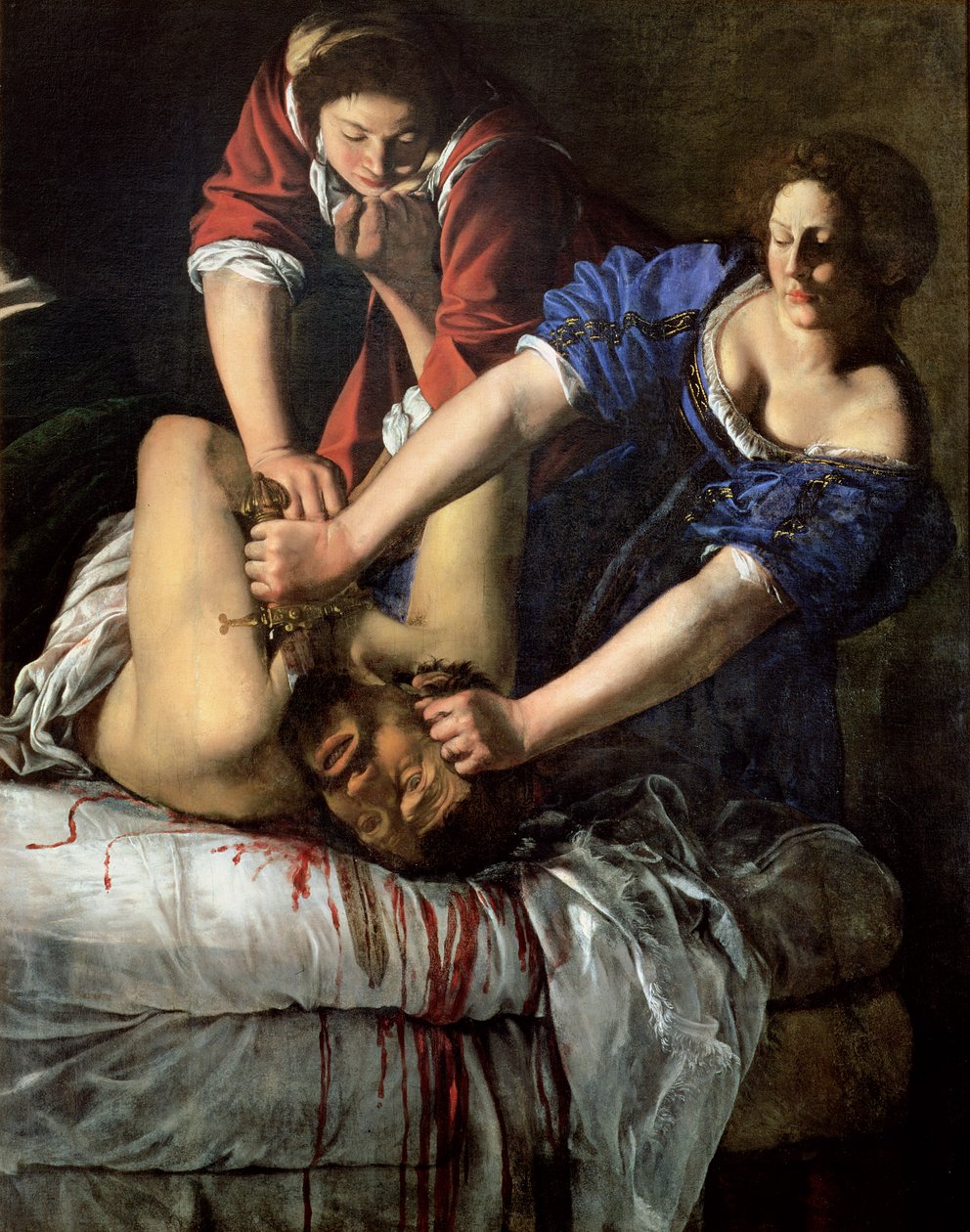 Judit és Holofernész (panel) alkotó: Artemisia Gentileschi