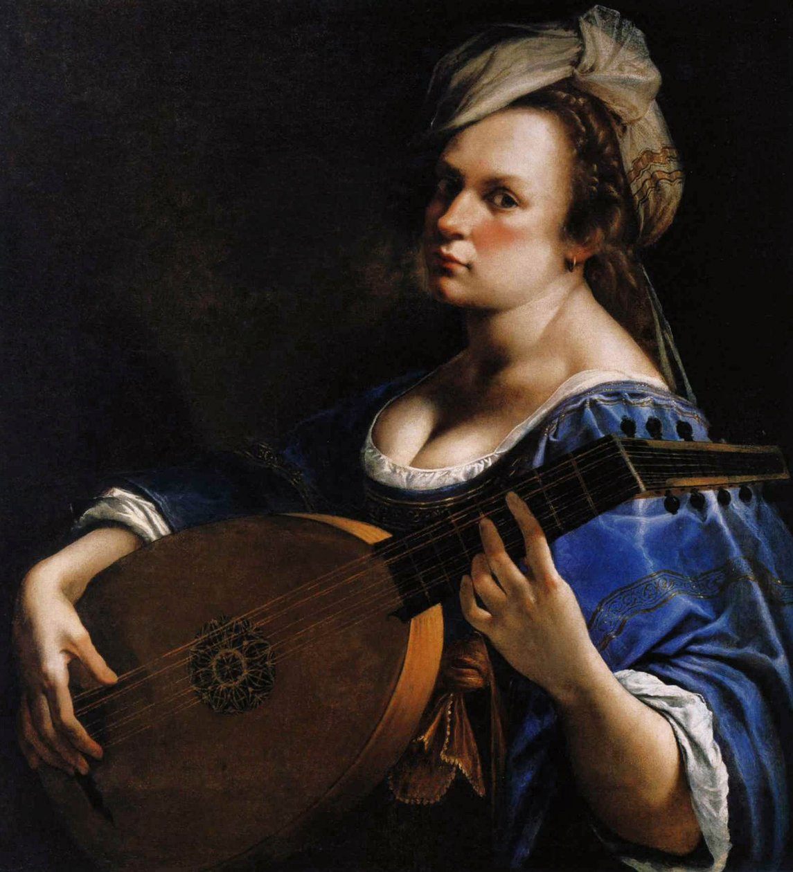 Önarckép lantosként, 1615-1818 körül alkotó: Artemisia Gentileschi