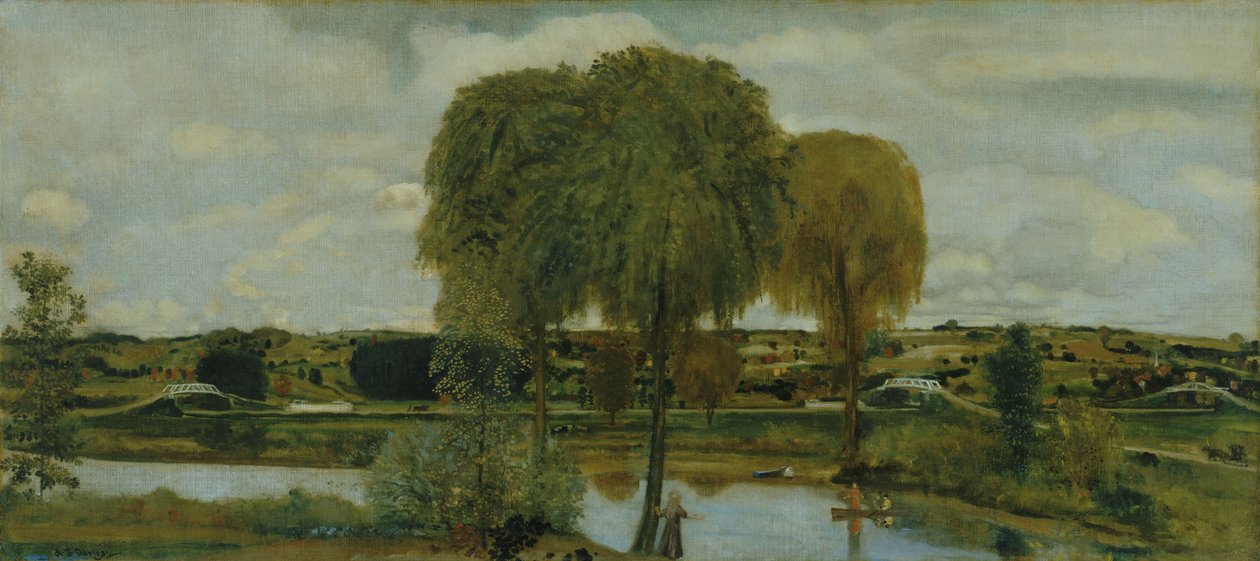 Az Erie -csatorna mentén alkotó: Arthur Bowen Davies