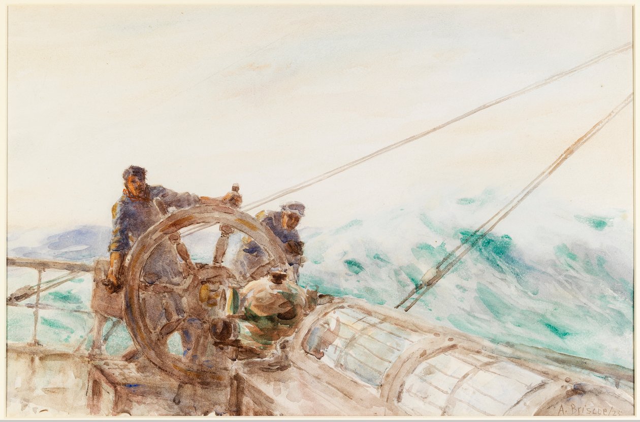 The Following Sea, 1925 (ceruza és WC papíron) alkotó: Arthur Briscoe
