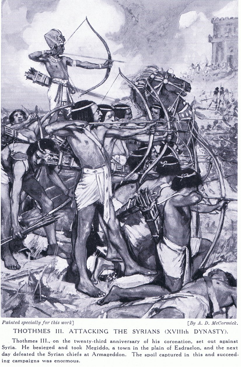 III. Thomthes megtámadja a szíreket (XVIII. dinasztia), 1920 körül alkotó: Arthur David McCormick