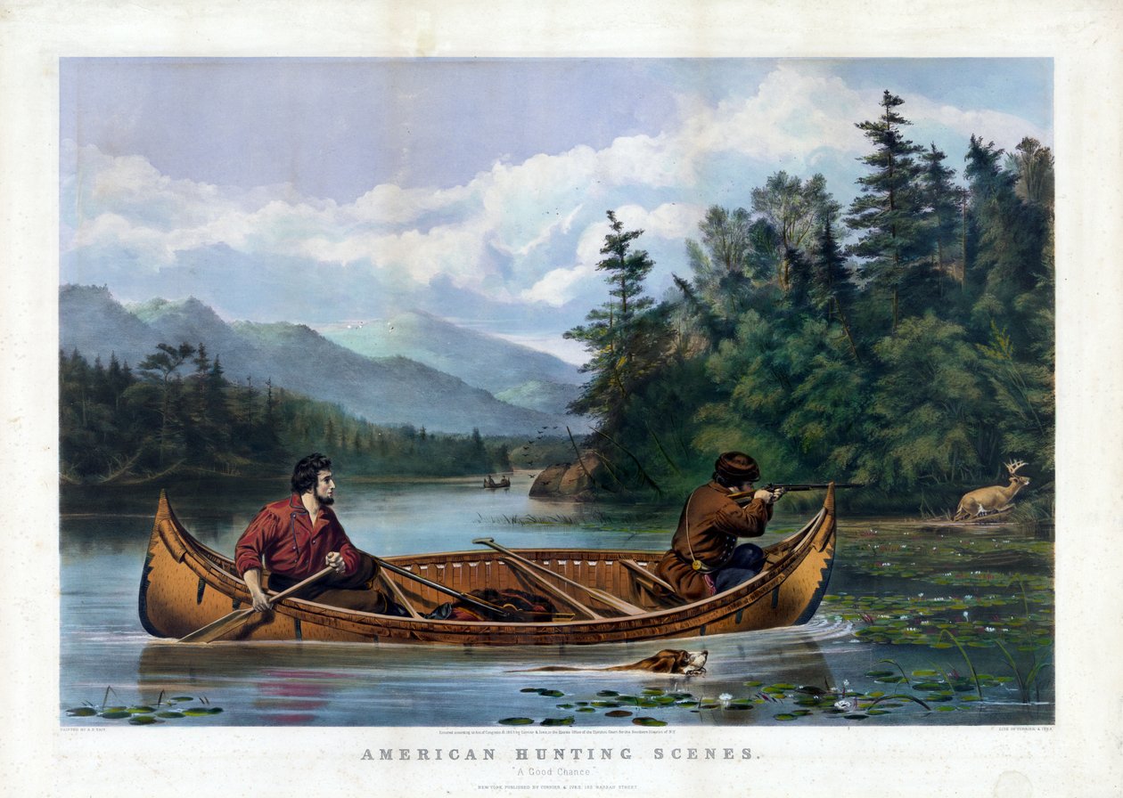 A Good Change, kiadó: Currier & Ives, 1863 körül alkotó: Arthur Fitzwilliam after Tait