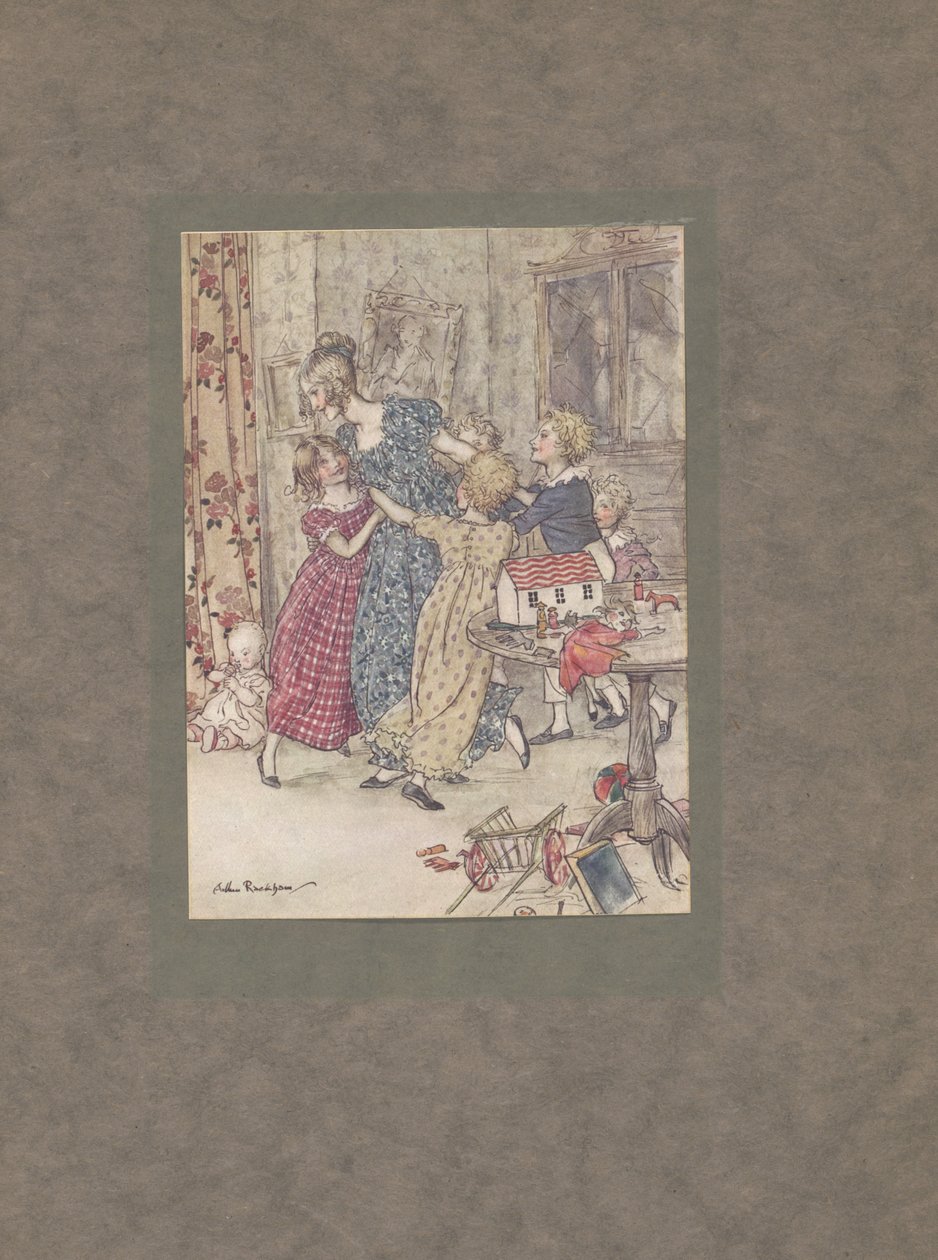„Egy kipirult és dühöngő csoport”, 1915 alkotó: Arthur Rackham