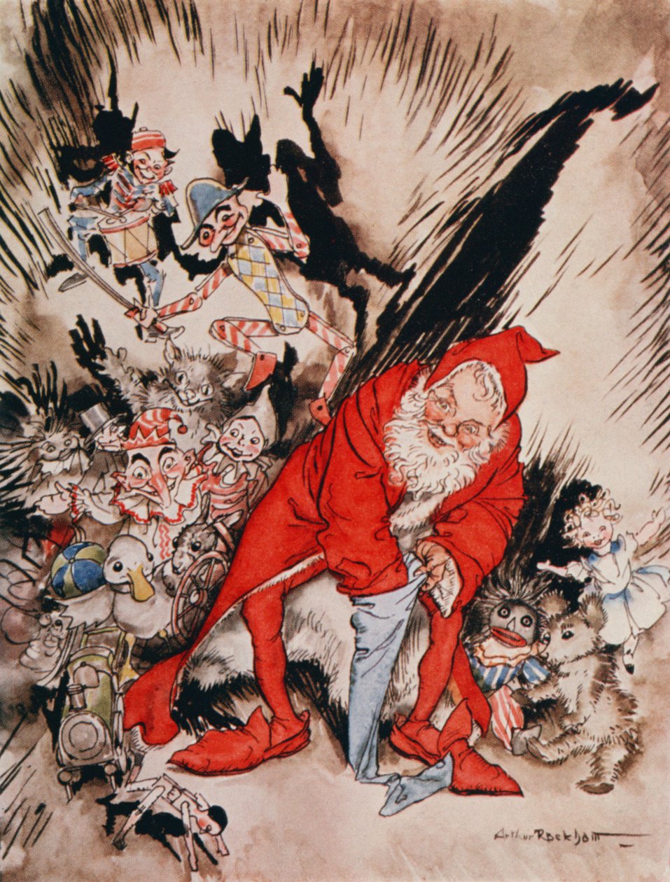 Karácsonyi illusztrációk, Clement C. Moore „The Night Before Christmas” című művéből, 1931 alkotó: Arthur Rackham