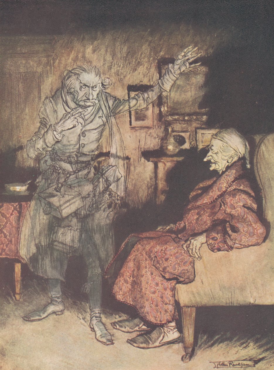 Frontispiece – Karácsonyi ének, 1915 alkotó: Arthur Rackham