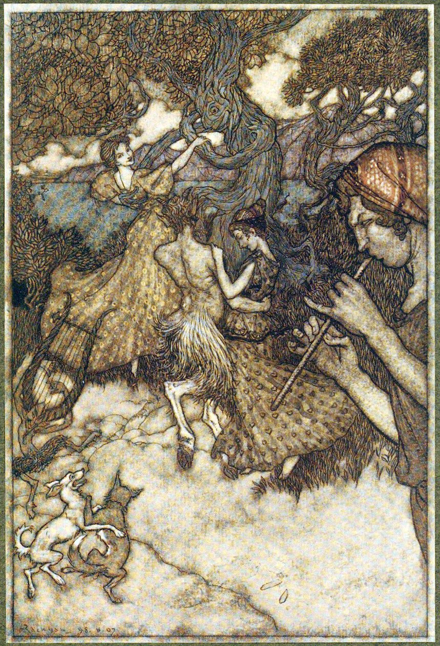Ha Orpheus először készítette el a keringőt, a The Ingoldsby Legends, pub. 1907 alkotó: Arthur Rackham