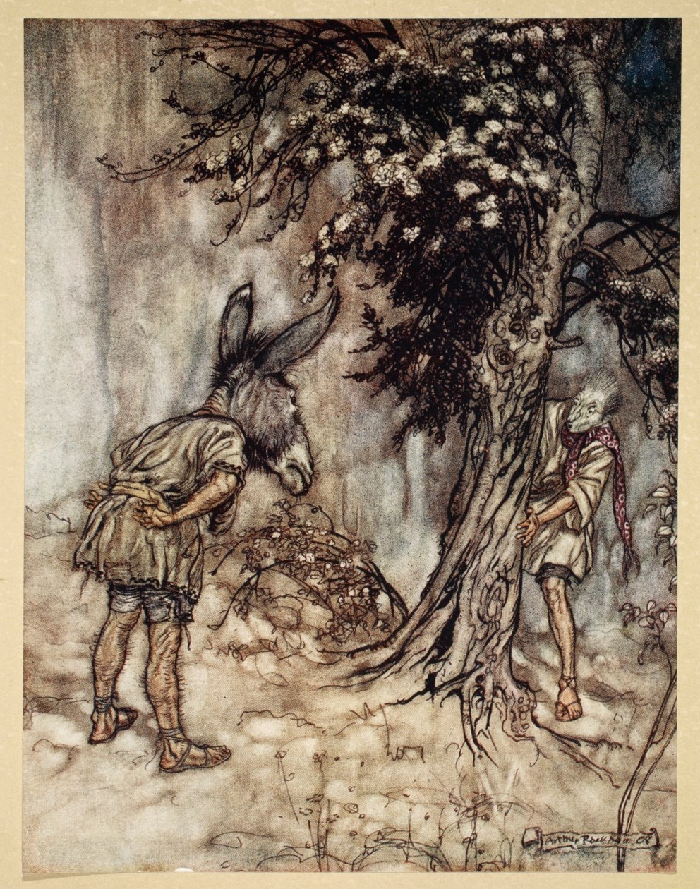 Ó, lent, megváltoztál!, Illusztráció William Shakespeare 1908-as Szentivánéji álom című művéből alkotó: Arthur Rackham
