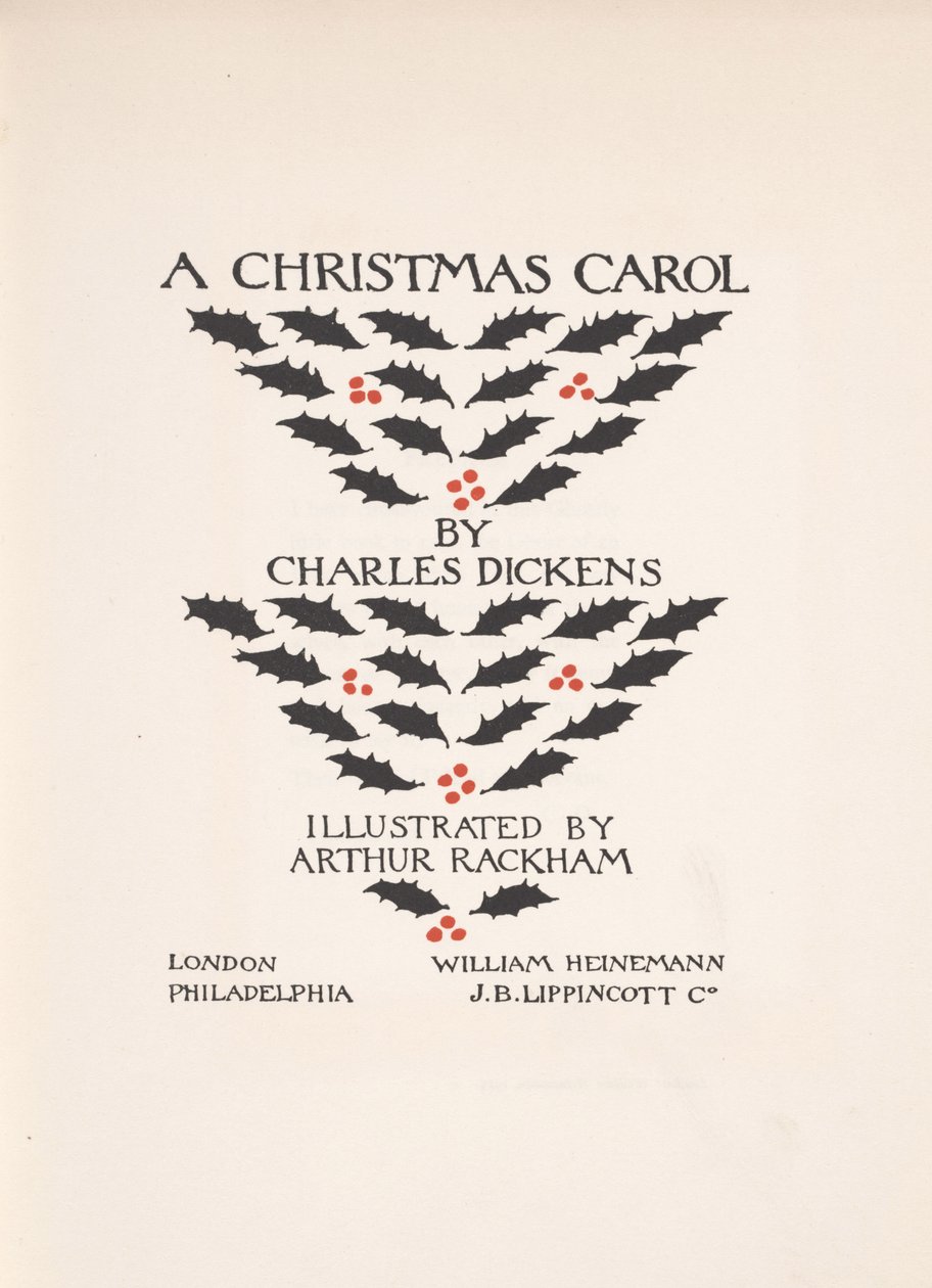 Címlap – Karácsonyi ének, 1915 alkotó: Arthur Rackham