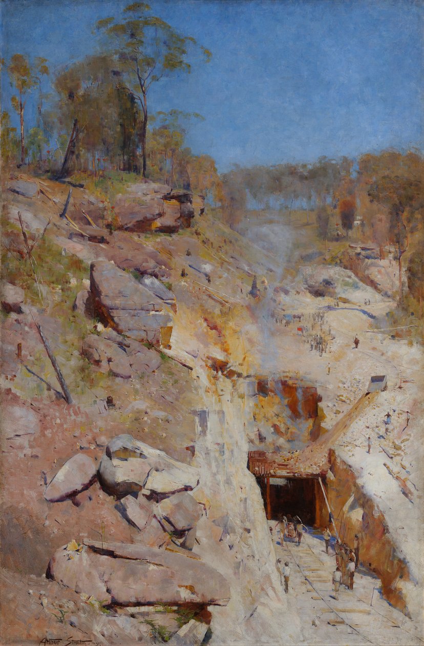 Tűz bekapcsolva alkotó: Arthur Streeton