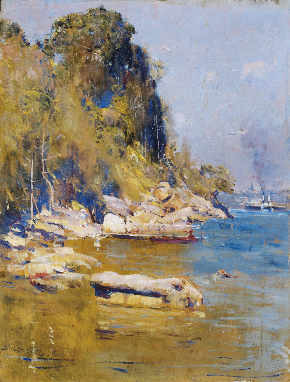 A táboromból (Sirius Cove) alkotó: Arthur Streeton