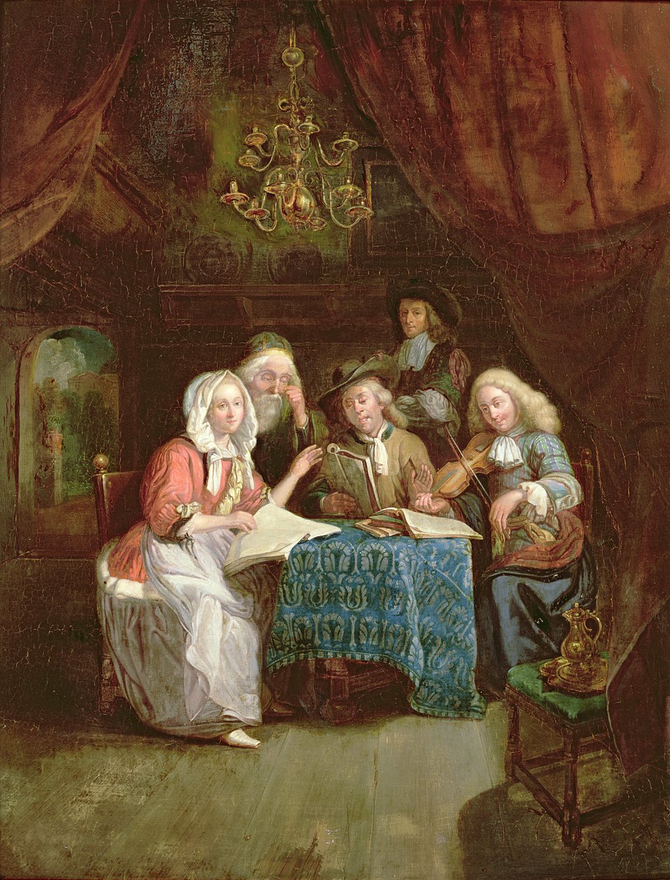 Számok egy asztal körül alkotó: Arthur Wesley Dow