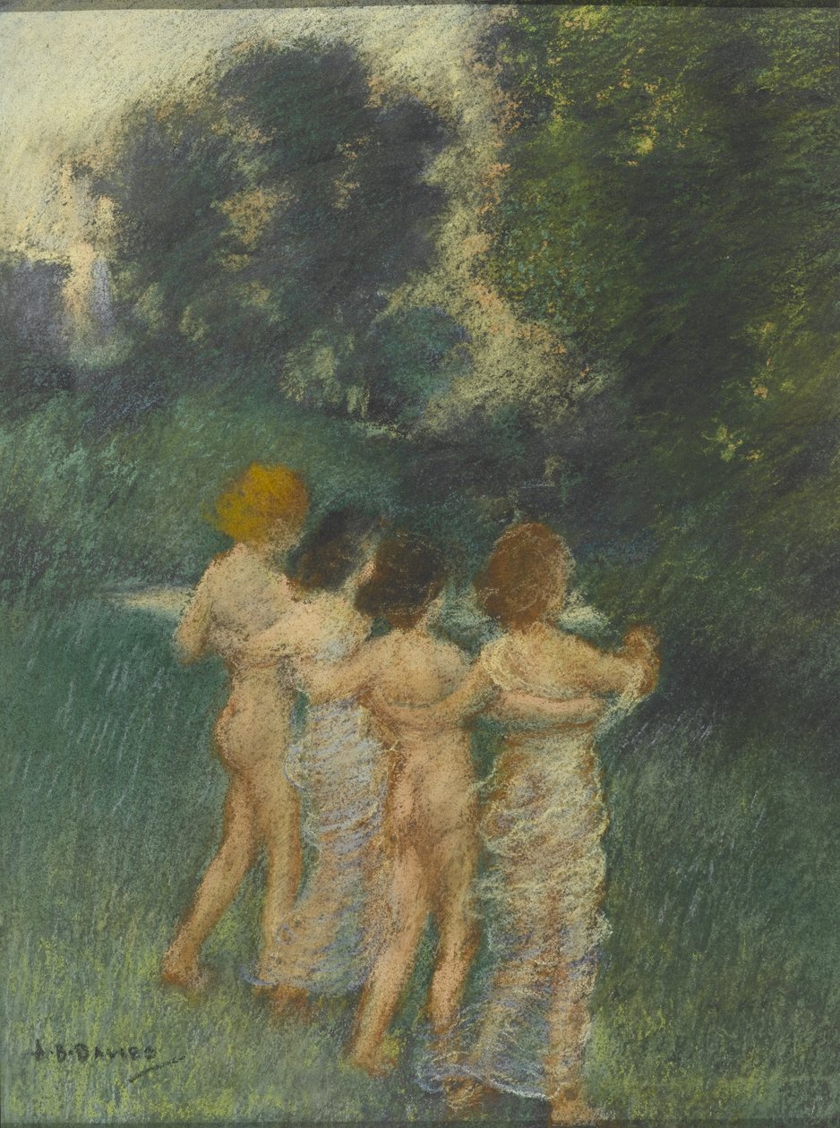 Cherubian Children, 1900 (pasztell a wc felett) alkotó: Arthur Bowen Davies