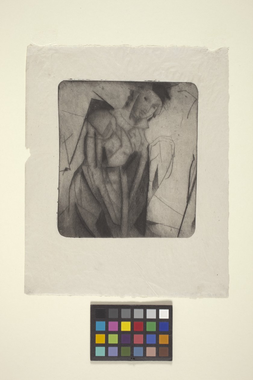 Ábra üvegben (szárazpont) alkotó: Arthur Bowen Davies