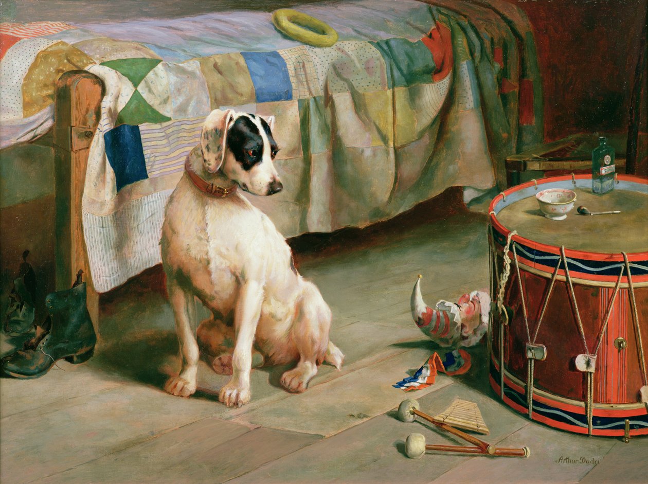 Bújócska (olaj) alkotó: Arthur Charles Dodd