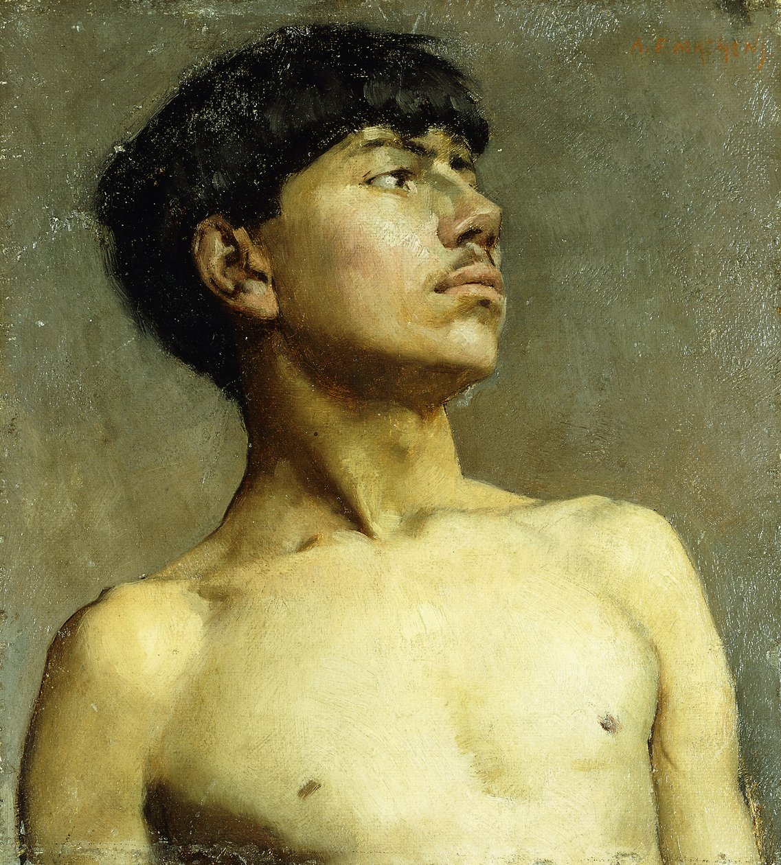 Xavier Martinez portréja alkotó: Arthur Frank Mathews