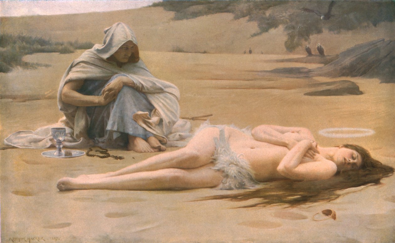 Pelagia és Philammon, 1887, c1930. alkotó: Arthur Hacker