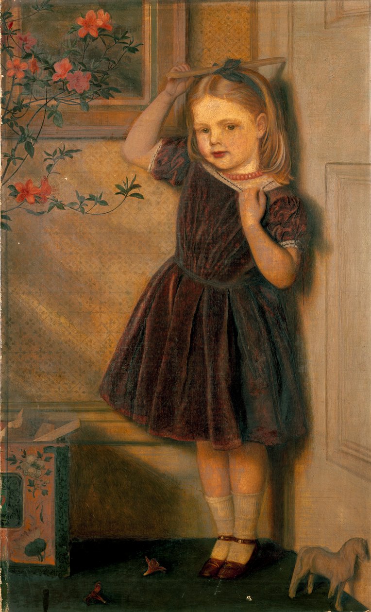 A három éves Cecily Ursula 1867-ben állt ki alkotó: Arthur Hughes