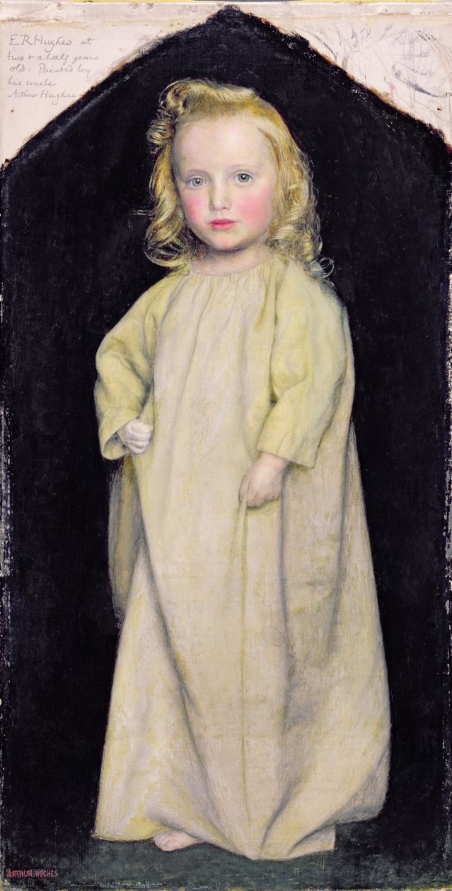 Edward Robert Hughes gyermekként, 1853-4 alkotó: Arthur Hughes