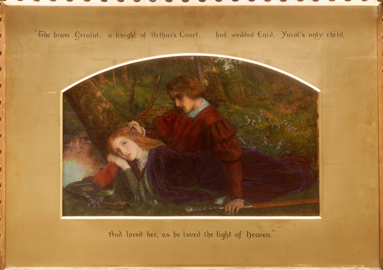 Enid és Geraint alkotó: Arthur Hughes