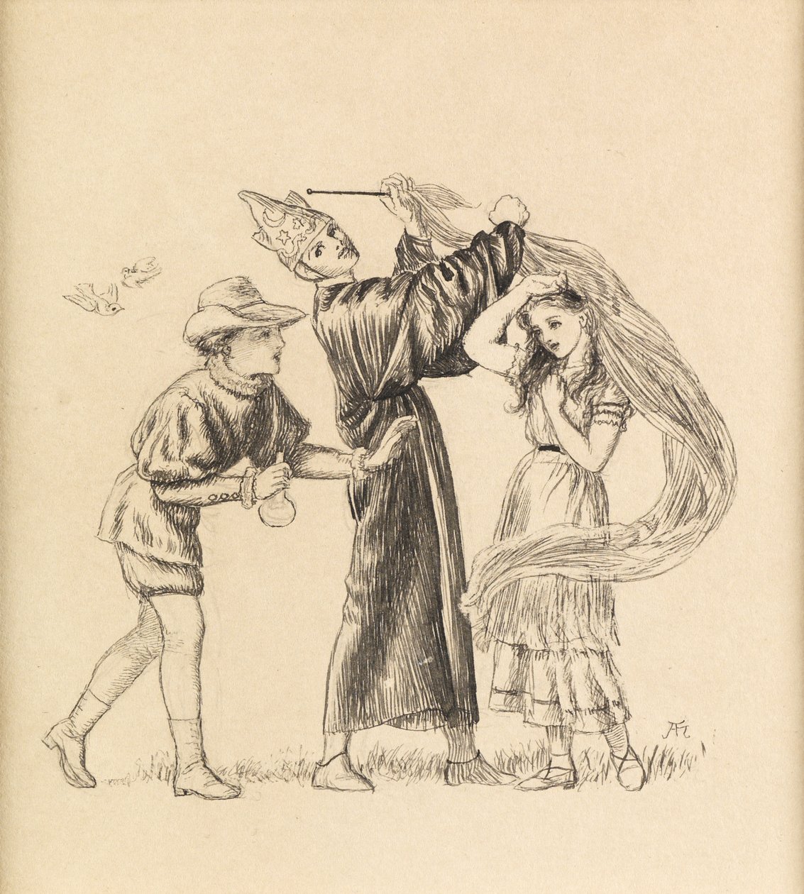 A Handsome olyan, mint a Handsome Does, 1871 alkotó: Arthur Hughes