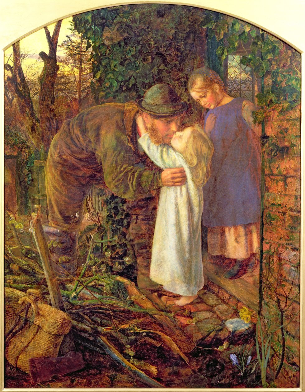 Haza a munkából, 1861 alkotó: Arthur Hughes