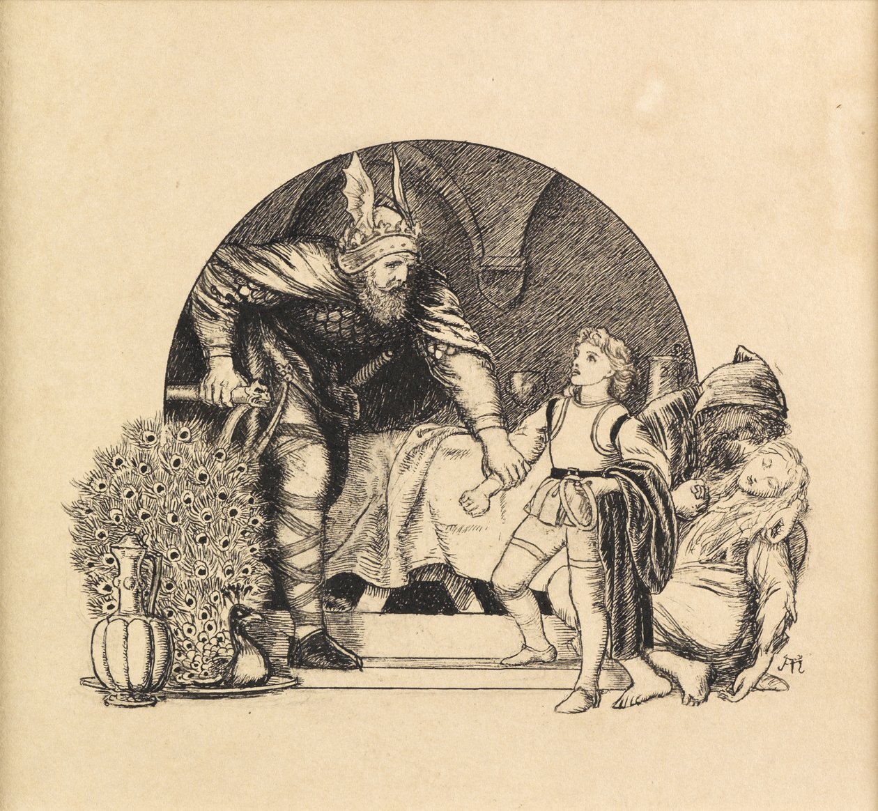 Lovagrend, 1871 alkotó: Arthur Hughes
