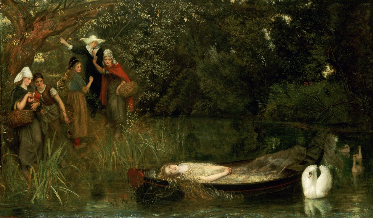 The Lady of Shalott, 1873 alkotó: Arthur Hughes