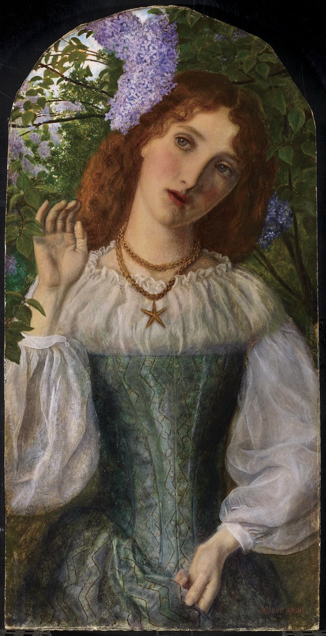 Az orgonás hölgy, 1863 alkotó: Arthur Hughes