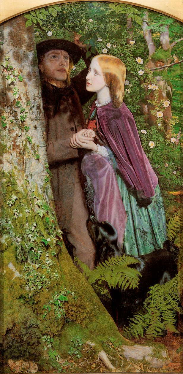 A hosszú eljegyzés, 1859. alkotó: Arthur Hughes
