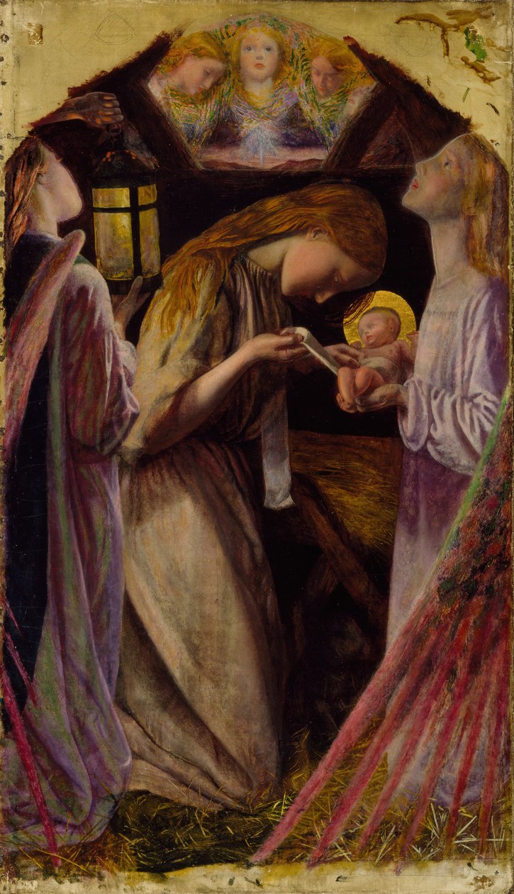 Születés, 1858. alkotó: Arthur Hughes