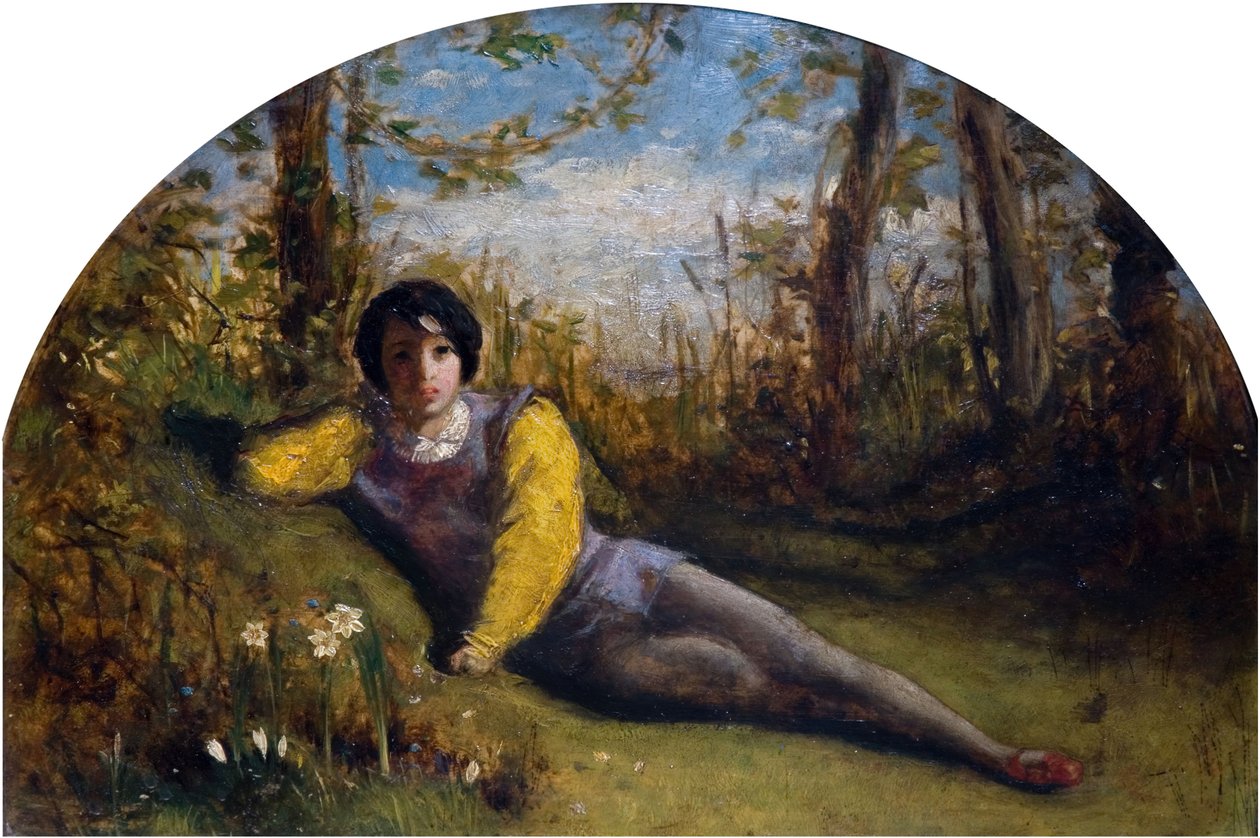 A fiatal költő – Olajtanulmány, 1849. alkotó: Arthur Hughes