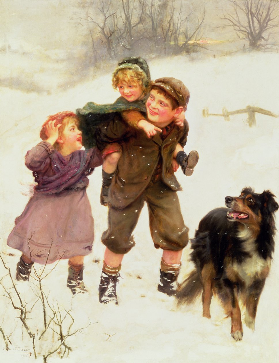 A Piggy Back Ride alkotó: Arthur John Elsley
