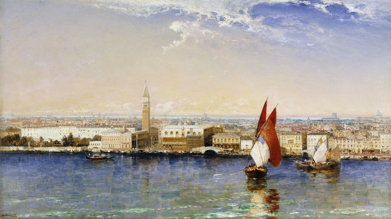 A Bacino, Velence, 1897 alkotó: Arthur Joseph Meadows