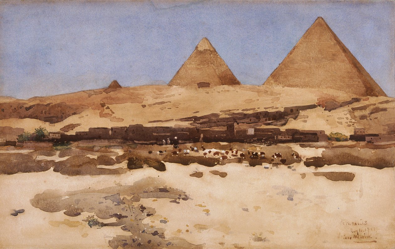Piramisok, 1881 alkotó: Arthur Melville