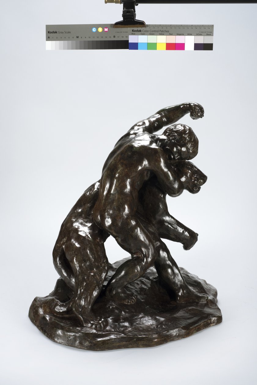 Puma és gyermek (bronz) alkotó: Arthur Putnam