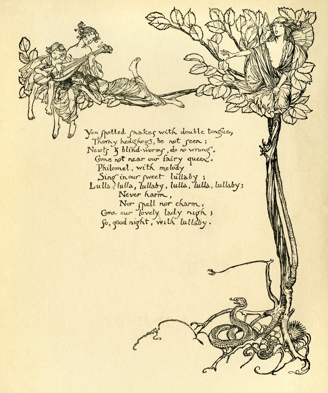 Szentivánéji álom alkotó: Arthur Rackham