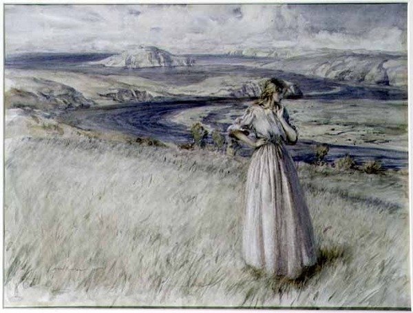 Bigbury-öböl, Devon alkotó: Arthur Rackham