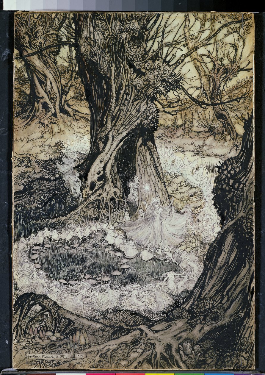 Jöjjön, most egy Roundel, 1908 alkotó: Arthur Rackham