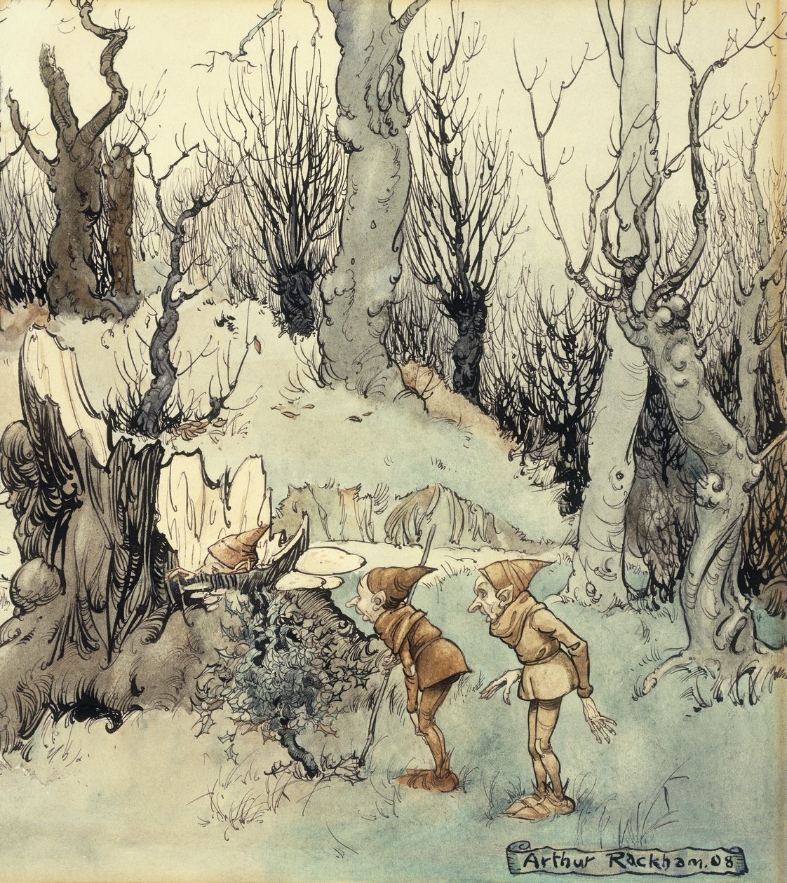 Elfek az erdőben, 1908 alkotó: Arthur Rackham