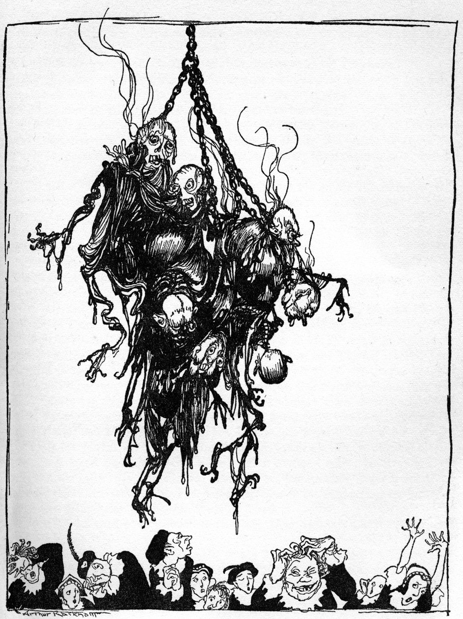 "Hop-Frog" Edgar Allan Poe-tól alkotó: Arthur Rackham
