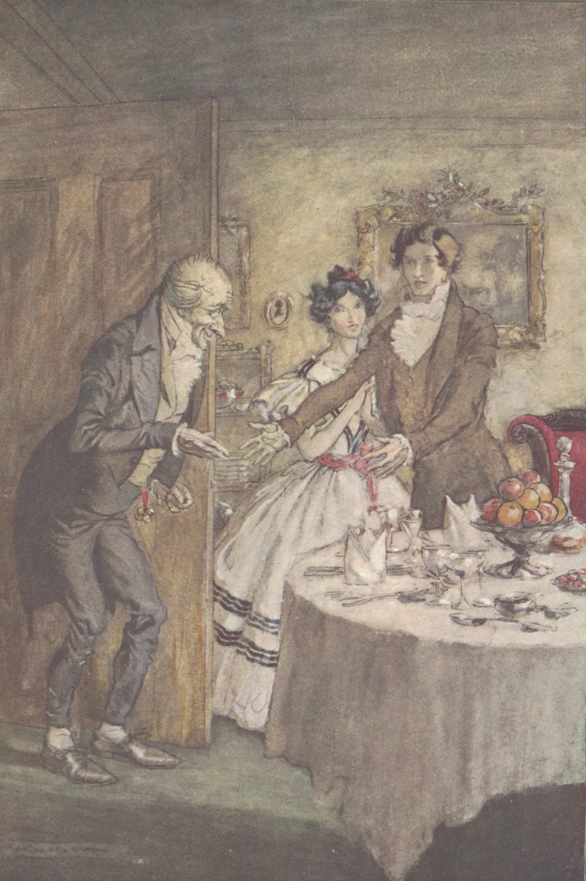"Én vagyok, a te Scrooge nagybátyád" alkotó: Arthur Rackham