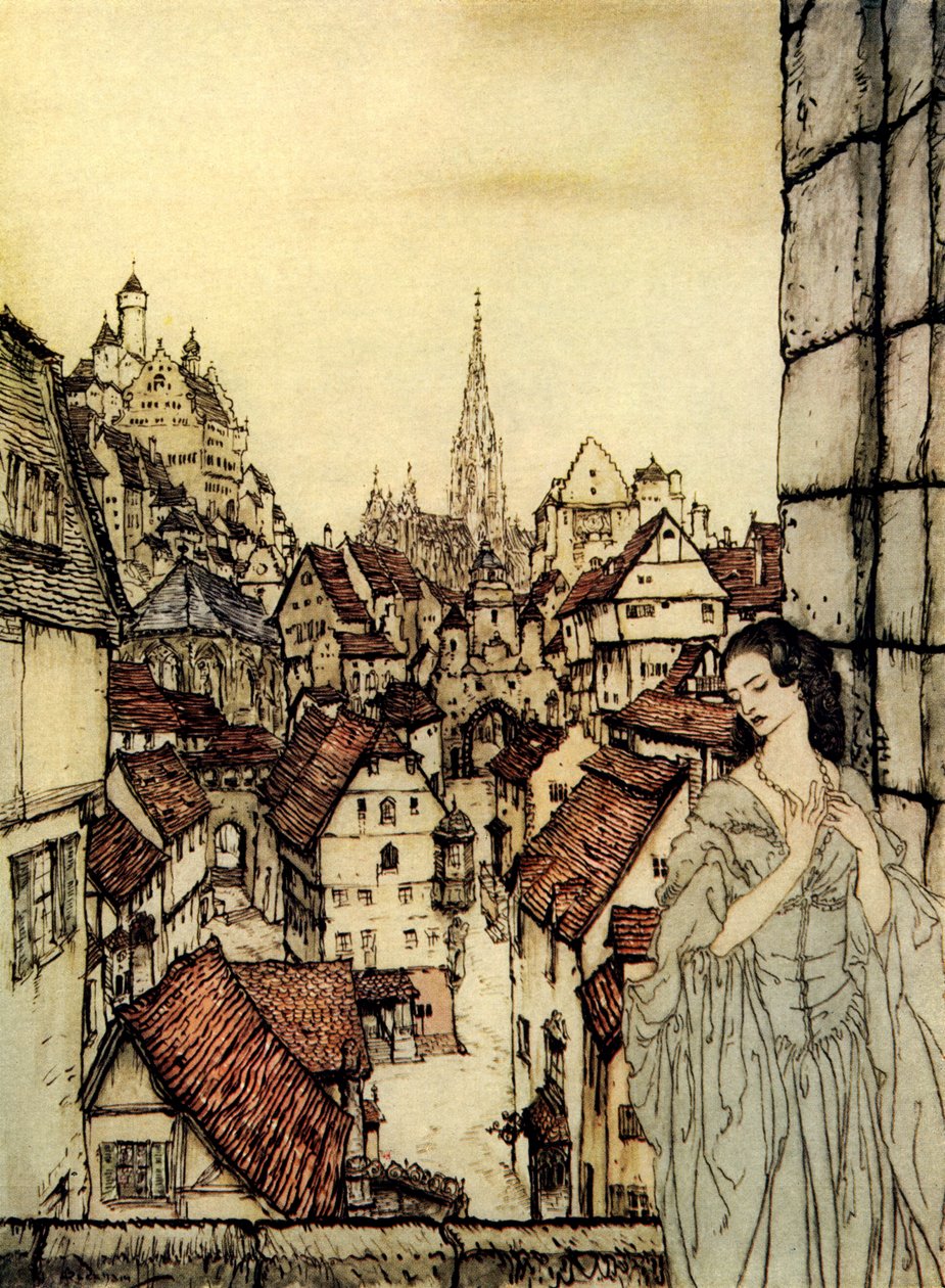 Ligeia, Edgar Allan Poe alkotó: Arthur Rackham