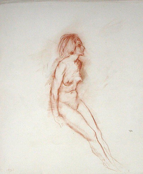 Meztelenül, felemelt fejjel alkotó: Arthur Rackham