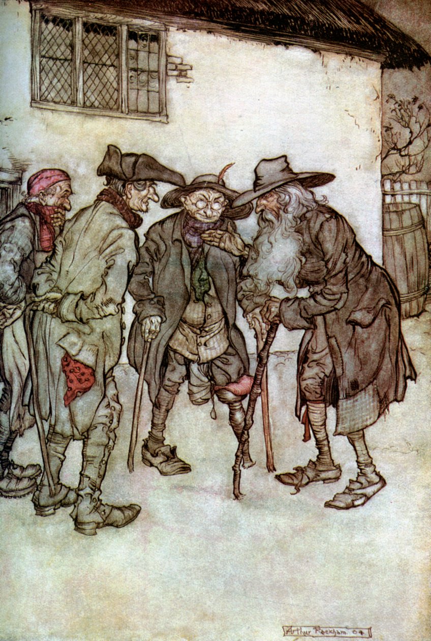 „Rip Van Winkle”, 1923. alkotó: Arthur Rackham