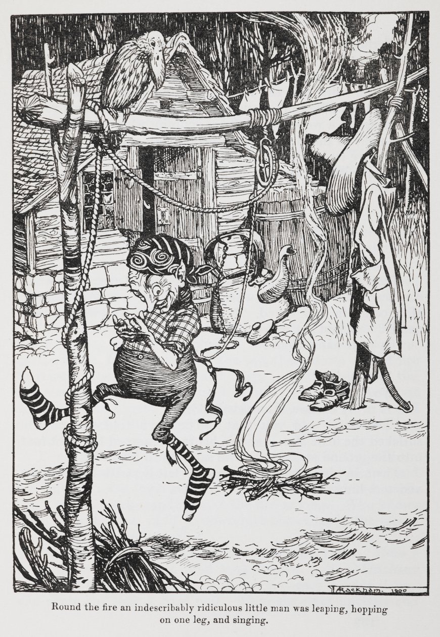 Rumpelstiltskin alkotó: Arthur Rackham