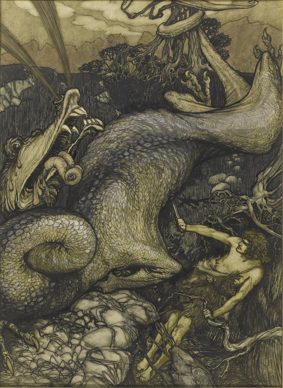 Sigurd, a sárkányölő, 1901 alkotó: Arthur Rackham